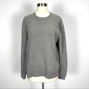 Marine Layer ribbed crew neck sweater wool blend